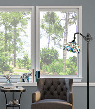 Load image into Gallery viewer, RADIANCE Goods Victorian-Style 1-Light Dark Bronze Finish Reading Floor Lamp 11" Shade