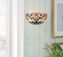 Load image into Gallery viewer, RADIANCE Goods Victorian-Style 1-Light Dark Bronze Finish Wall Sconce 12" Shade