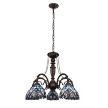 Load image into Gallery viewer, RADIANCE goods Victorian-Style Dark Bronze 5-Light Large Chandelier 27" Wide