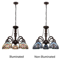 Load image into Gallery viewer, RADIANCE goods Victorian-Style Dark Bronze 5-Light Large Chandelier 27" Wide