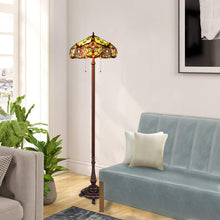 Load image into Gallery viewer, RADIANCE Goods Victorian-Style 2-Light Dark Bronze Finish Floor Lamp 18" Wide
