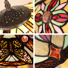 Load image into Gallery viewer, RADIANCE goods Victorian-Style 2-Light Dark Bronze Finish Table Lamp 18" Wide