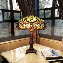 Load image into Gallery viewer, RADIANCE goods Victorian-Style 2-Light Dark Bronze Finish Table Lamp 18" Wide