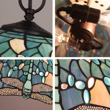 Load image into Gallery viewer, RADIANCE goods Dragonfly Tiffany-Style 2-Light Ceiling Pendant 16" Shade