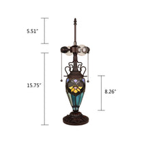 Load image into Gallery viewer, RADIANCE goods Tiffany-style 3-Light Victorian Double Lit Table Lamp 16" Shade