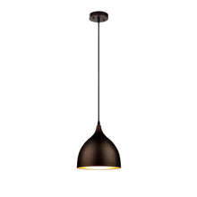 Load image into Gallery viewer, RADIANCE goods Industrial 1 Light Textured Black Mini Pendant Ceiling Fixture 10" Wide