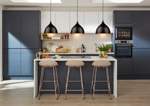 Load image into Gallery viewer, RADIANCE goods Industrial 1 Light Textured Black Mini Pendant Ceiling Fixture 14" Wide