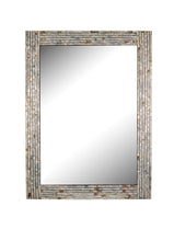 Load image into Gallery viewer, RADIANCE goods Seashell Finish Rectangular Framed Wall Mirror 32" Height
