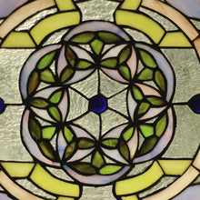 Load image into Gallery viewer, RADIANCE goods Victorian Stained Glass Window Panel 25"x18.11