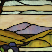 Load image into Gallery viewer, RADIANCE goods Floral Stained Glass Window Panel 25"x18.11"