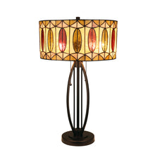 Load image into Gallery viewer, RADIANCE goods Geometric Style 2-Light Table Lamp 15" Shade