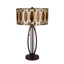 Load image into Gallery viewer, RADIANCE goods Geometric Style 2-Light Table Lamp 15" Shade