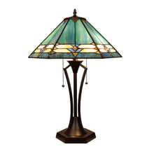 Load image into Gallery viewer, RADIANCE goods Geometric Style 2-Light Table Lamp 18" Shade