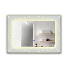 Load image into Gallery viewer, RADIANCE goods Back Lit Rectangular TouchScreen LED Mirror 3 Color Temperatures 3000K-6000K 39" Wide