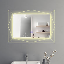 Load image into Gallery viewer, RADIANCE goods Back Lit Rectangular TouchScreen LED Mirror 3 Color Temperatures 3000K-6000K 39" Wide