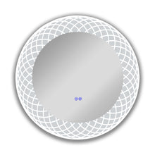 Load image into Gallery viewer, RADIANCE goods Back Lit Round TouchScreen LED Mirror 3 Color Temperatures 3000K-6000K 30" Wide