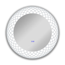 Load image into Gallery viewer, RADIANCE goods Back Lit Round TouchScreen LED Mirror 3 Color Temperatures 3000K-6000K 30" Wide