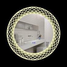 Load image into Gallery viewer, RADIANCE goods Back Lit Round TouchScreen LED Mirror 3 Color Temperatures 3000K-6000K 30" Wide