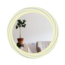 Load image into Gallery viewer, RADIANCE goods Back Lit Round TouchScreen LED Mirror 3 Color Temperatures 3000K-6000K 30" Wide