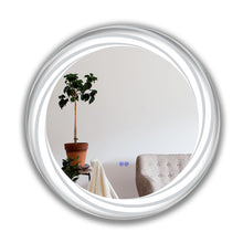 Load image into Gallery viewer, RADIANCE goods Back Lit Round TouchScreen LED Mirror 3 Color Temperatures 3000K-6000K 30" Wide