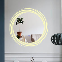 Load image into Gallery viewer, RADIANCE goods Back Lit Round TouchScreen LED Mirror 3 Color Temperatures 3000K-6000K 30" Wide