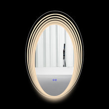 Load image into Gallery viewer, RADIANCE goods Back Lit Oval TouchScreen LED Mirror 3 Color Temperatures 3000K-6000K 36" Height
