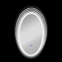 Load image into Gallery viewer, RADIANCE goods Back Lit Oval TouchScreen LED Mirror 3 Color Temperatures 3000K-6000K 36" Height