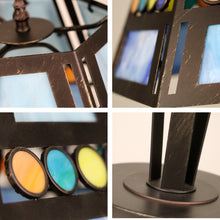 Load image into Gallery viewer, RADIANCE goods Retro-Style Stained Glass 1-Light Table Lamp 14" Shade