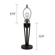 Load image into Gallery viewer, RADIANCE goods Retro-Style Stained Glass 1-Light Table Lamp 14" Shade