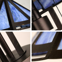 Load image into Gallery viewer, RADIANCE goods Retro-Style Stained Glass 2-Light Table Lamp 18" Shade