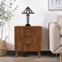 Load image into Gallery viewer, RADIANCE goods Retro-Style Stained Glass 2-Light Table Lamp 18" Shade