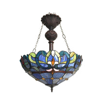 Load image into Gallery viewer, RADIANCE goods Victorian Style 2 Light Inverted Ceiling Pendant 18" Shade