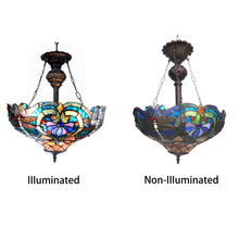 Load image into Gallery viewer, RADIANCE goods Victorian-Style 2 Light Inverted Ceiling Pendant 17" Shade