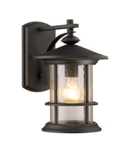 Load image into Gallery viewer, RADIANCE goods 1 Light Textured Black Outdoor Wall Sconce 10.13" Tall