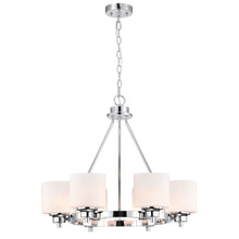 Load image into Gallery viewer, RADIANCE goods Contemporary-style 6 Light Chandelier 24" Wide
