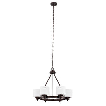 Load image into Gallery viewer, RADIANCE goods Contemporary-style 6 Light Chandelier 24" Wide