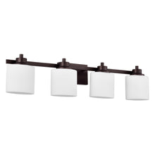 Load image into Gallery viewer, RADIANCE goods 4 Light Rubbed Bronze Finish Bath Vanity Fixture 33" Wide