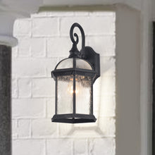 Load image into Gallery viewer, RADIANCE goods 1 Light Black Outdoor Wall Sconce 16" Tall