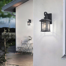 Load image into Gallery viewer, RADIANCE goods 1 Light Black Outdoor Wall Sconce 13" Tall