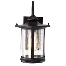 Load image into Gallery viewer, RADIANCE goods 1 Light Textured Black Outdoor Wall Sconce 12" Tall