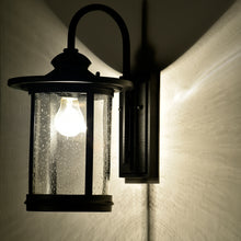 Load image into Gallery viewer, RADIANCE goods 1 Light Textured Black Outdoor Wall Sconce 16" Tall