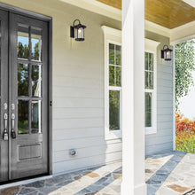 Load image into Gallery viewer, RADIANCE goods 1 Light Textured Black Outdoor Wall Sconce 16" Tall