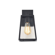 Load image into Gallery viewer, RADIANCE goods 1 Light Black Outdoor Wall Sconce 11" Tall