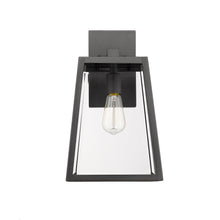 Load image into Gallery viewer, RADIANCE goods 1 Light Textured Black Outdoor Wall Sconce 16" Tall