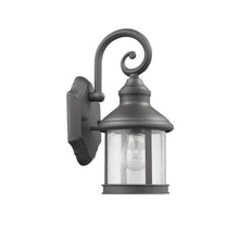 Load image into Gallery viewer, RADIANCE goods 1 Light Black Outdoor Wall Sconce 12" Tall