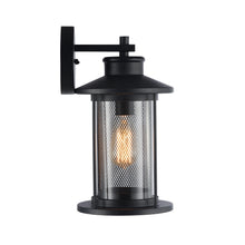 Load image into Gallery viewer, RADIANCE goods 1 Light Textured Black Outdoor Wall Sconce 14" Tall