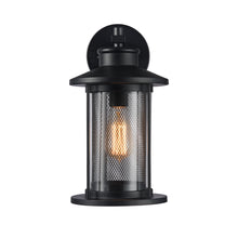 Load image into Gallery viewer, RADIANCE goods 1 Light Textured Black Outdoor Wall Sconce 14" Tall