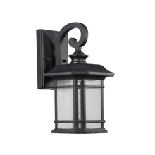 Load image into Gallery viewer, RADIANCE goods Embedded LED Textured Black Outdoor Wall Sconce 13" Tall