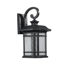 Load image into Gallery viewer, RADIANCE goods Embedded LED Textured Black Outdoor Wall Sconce 17" Tall