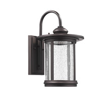 Load image into Gallery viewer, RADIANCE goods Embedded LED Rubbed Bronze Outdoor Wall Sconce 15" Tall